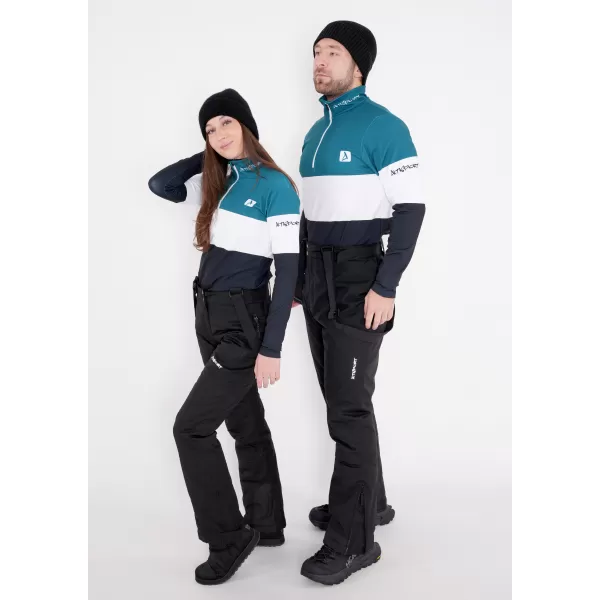  Férfi funkcionális Thermo pulóver prémium ALTISPORT VOJ/ALM051TER03 KEROZIN/FEKETE 