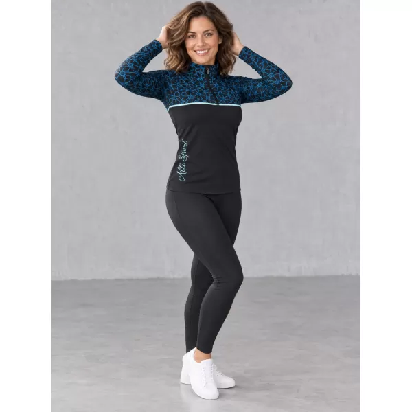  Női funkcionális Thermo pulóver prémium ALTISPORT VOJ/ALW053TER03 FEKETE -BLUE 