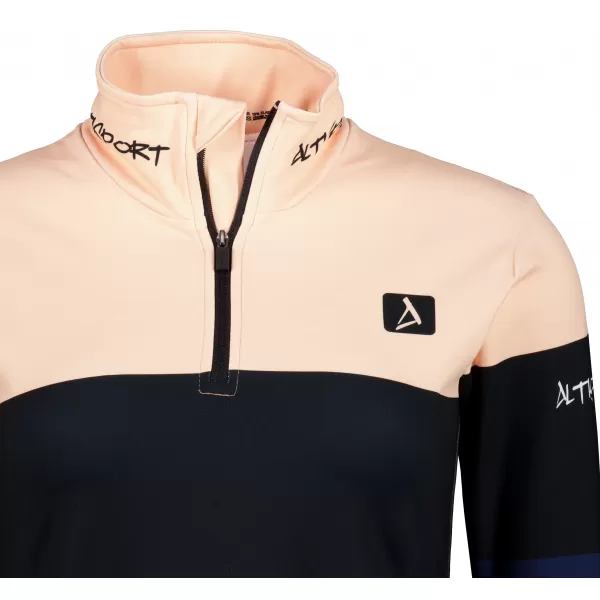  Női funkcionális Thermo pulóver prémium ALTISPORT VOJ/ALW051TER03 NARANCSSÁRGA/KÉK 