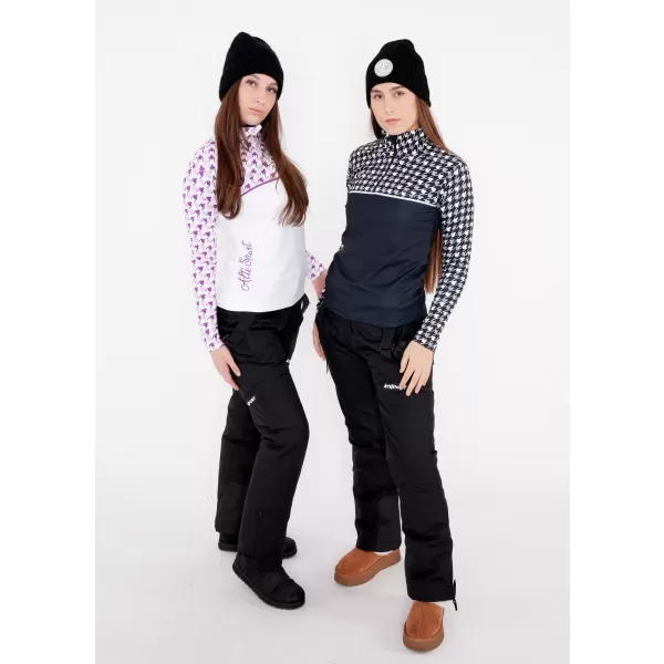  Női funkcionális Thermo pulóver prémium ALTISPORT VOJ/ALW048TER03 FEHÉR/LILA 