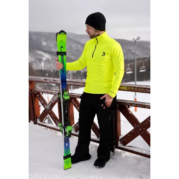  Férfi funkcionális Thermo pulóver prémium ALTISPORT VOJ/ALM000TER03 NEONSÁRGA 