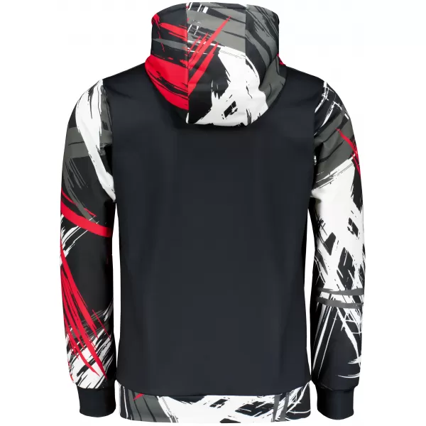  Férfi prémium funkcionális pulóver ALTISPORT VOJ/ALM039MI01 FEKETE ÉS PIROS 