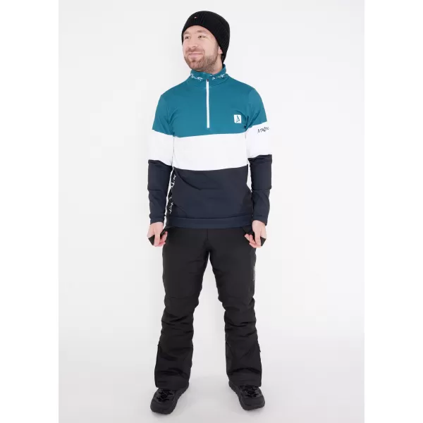  Férfi funkcionális Thermo pulóver prémium ALTISPORT VOJ/ALM051TER03 KEROZIN/FEKETE 