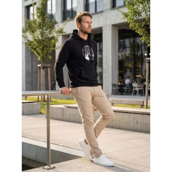  Férfi pulóver ALTISPORT ALM172JN796 FEKETE -FEHÉR 