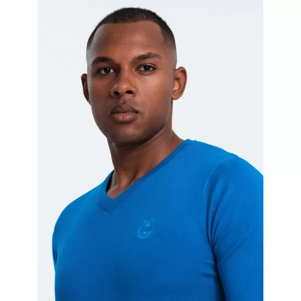  Férfi pulóver OMBRE OM-SWBS-0107 KÉK 