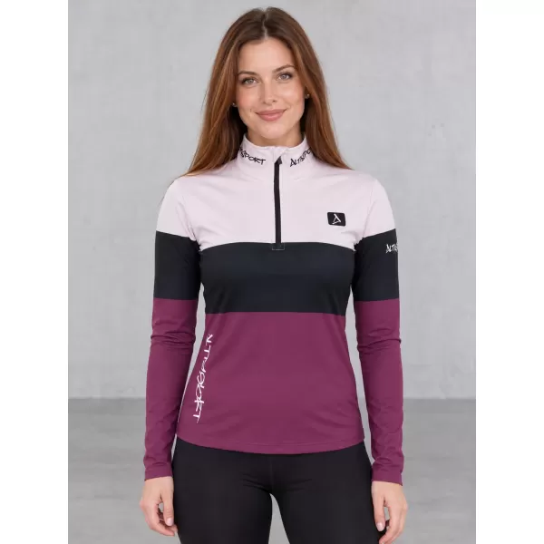  Női funkcionális Thermo pulóver prémium ALTISPORT VOJ/ALW051TER03 BURGUNDIA 