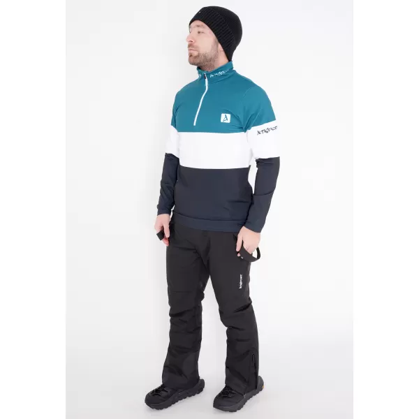  Férfi funkcionális Thermo pulóver prémium ALTISPORT VOJ/ALM051TER03 KEROZIN/FEKETE 