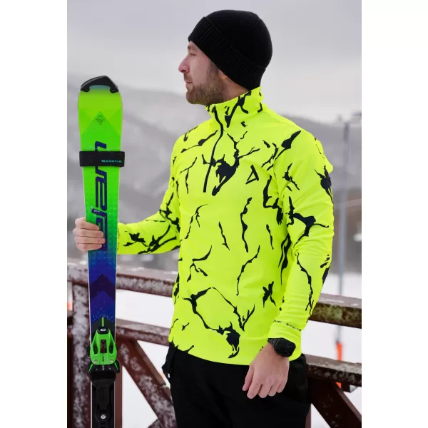  Férfi funkcionális Thermo pulóver prémium ALTISPORT VOJ/ALM052TER03 NEONZÖLD 
