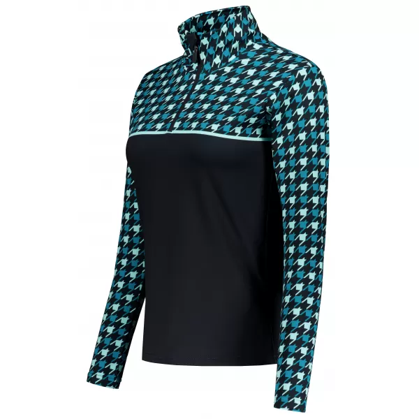  Női funkcionális Thermo pulóver prémium ALTISPORT VOJ/ALW048TER03 FEKETE -BLUE 