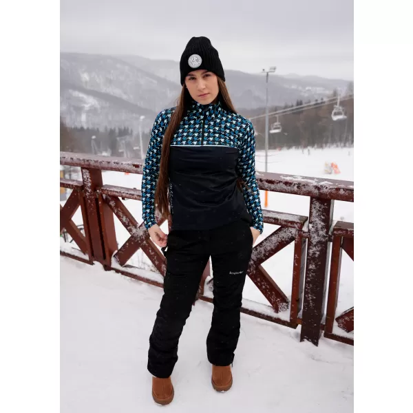  Női funkcionális Thermo pulóver prémium ALTISPORT VOJ/ALW048TER03 FEKETE -BLUE 