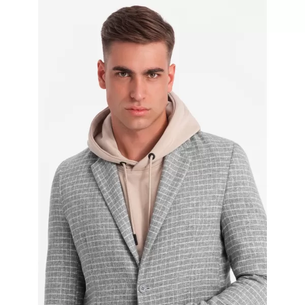  Kabát OMBRE OM-BLZB-0117 SZÜRKE 
