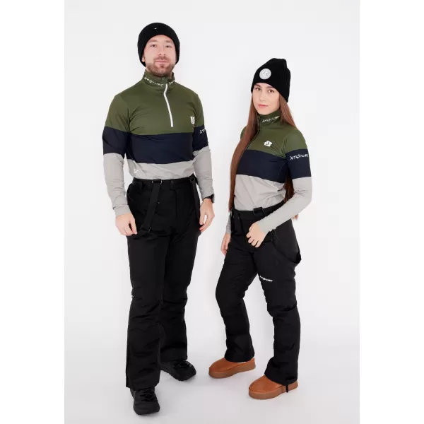  Férfi funkcionális Thermo pulóver prémium ALTISPORT VOJ/ALM051TER03 KHAKI 