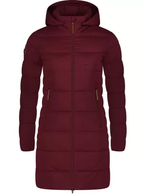 Női télikabát NORDBLANC MOMENTS NBWJL8076 BURGUNDIA