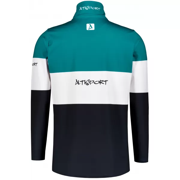  Férfi funkcionális Thermo pulóver prémium ALTISPORT VOJ/ALM051TER03 KEROZIN/FEKETE 