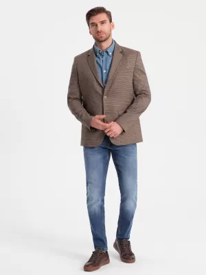Kabát OMBRE OM-BLZB-0116 BARNA
