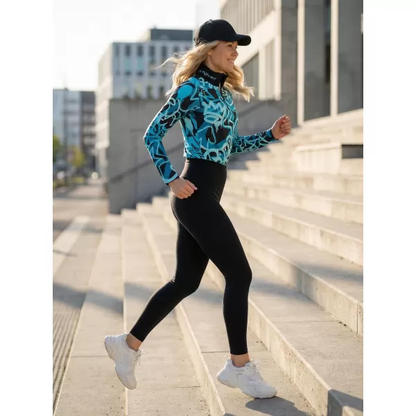  Női funkcionális Thermo pulóver prémium ALTISPORT VOJ/ALW054TER03 FEKETE -BLUE 