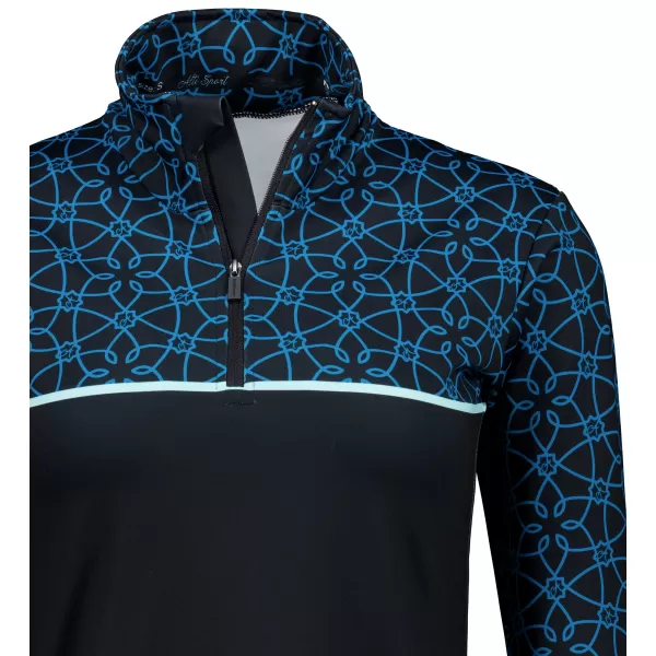  Női funkcionális Thermo pulóver prémium ALTISPORT VOJ/ALW053TER03 FEKETE -BLUE 