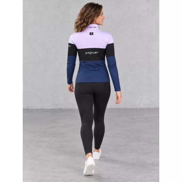  Női funkcionális Thermo pulóver prémium ALTISPORT VOJ/ALW051TER03 IBOLYA/KÉK 