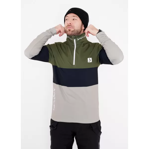  Férfi funkcionális Thermo pulóver prémium ALTISPORT VOJ/ALM051TER03 KHAKI 