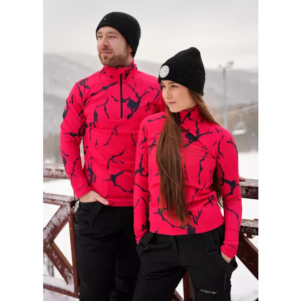  Férfi funkcionális Thermo pulóver prémium ALTISPORT VOJ/ALM052TER03 PIROS 