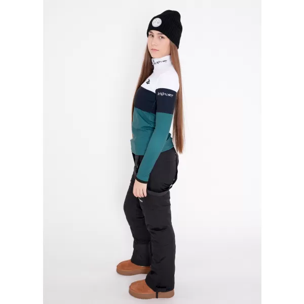 Női funkcionális Thermo pulóver prémium ALTISPORT VOJ/ALW051TER03 FEHÉR -ZÖLD 