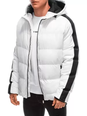 Férfi téli kabát EDOTI EM-JAHP-0101 FEHÉR