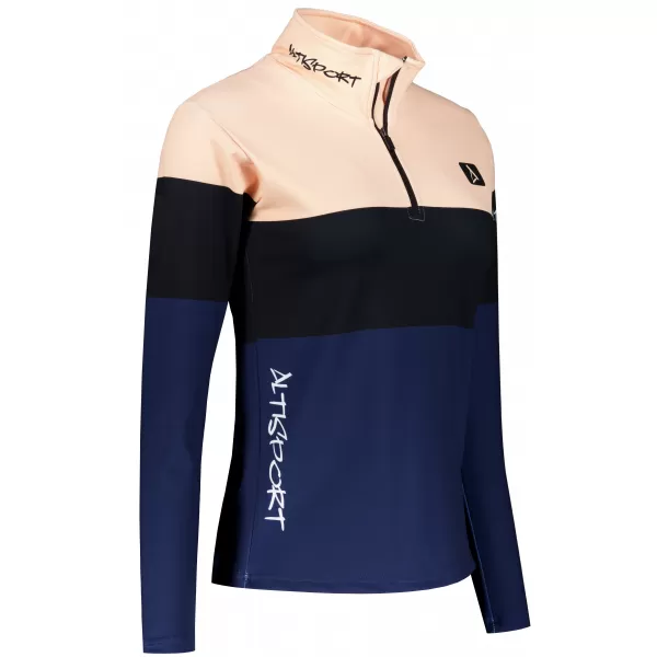  Női funkcionális Thermo pulóver prémium ALTISPORT VOJ/ALW051TER03 NARANCSSÁRGA/KÉK 