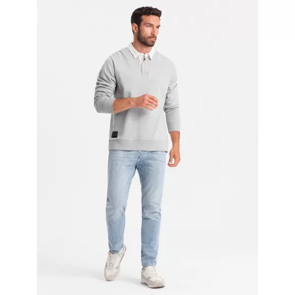  Férfi pulóver OMBRE OM-SSNZ-0132 HAMU 