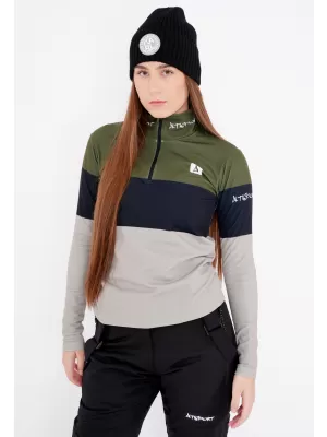 Női funkcionális Thermo pulóver prémium ALTISPORT VOJ/ALW051TER03 KHAKI