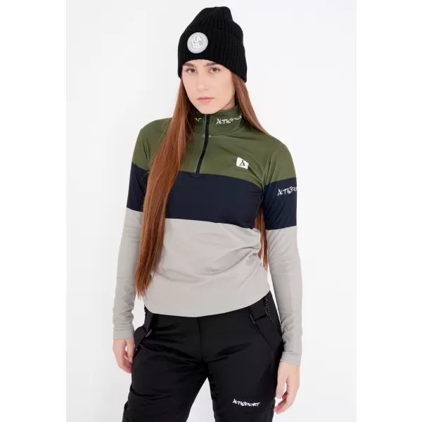  Női funkcionális Thermo pulóver prémium ALTISPORT VOJ/ALW051TER03 KHAKI 