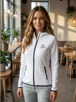 Női funkcionális sportpulóver ALTISPORT ALW056418 FEHÉR