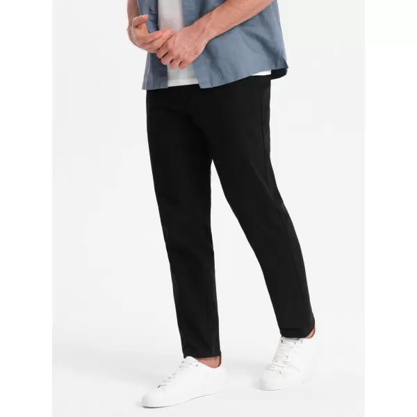 Nadrág OMBRE OM-PACP-0186 FEKETE 