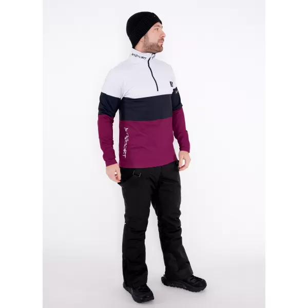  Férfi funkcionális Thermo pulóver prémium ALTISPORT VOJ/ALM051TER03 BURGUNDIA 
