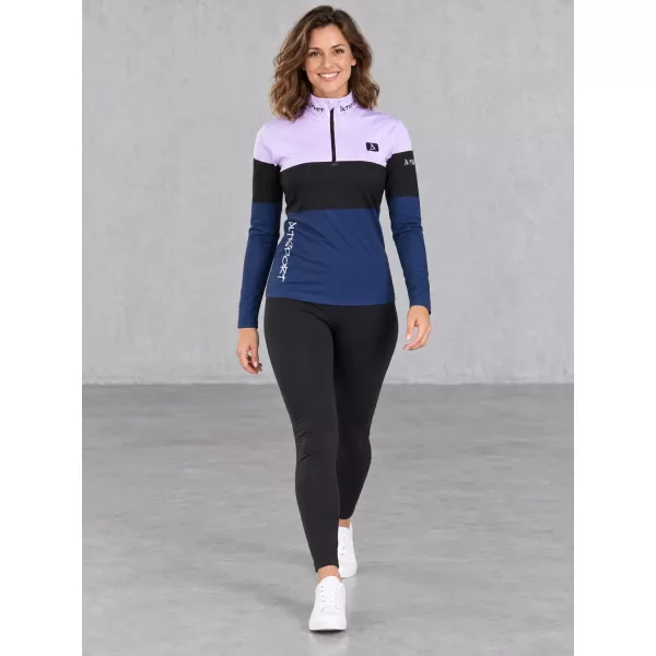  Női funkcionális Thermo pulóver prémium ALTISPORT VOJ/ALW051TER03 IBOLYA/KÉK 
