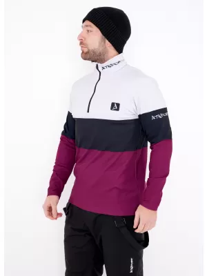 Férfi funkcionális Thermo pulóver prémium ALTISPORT VOJ/ALM051TER03 BURGUNDIA