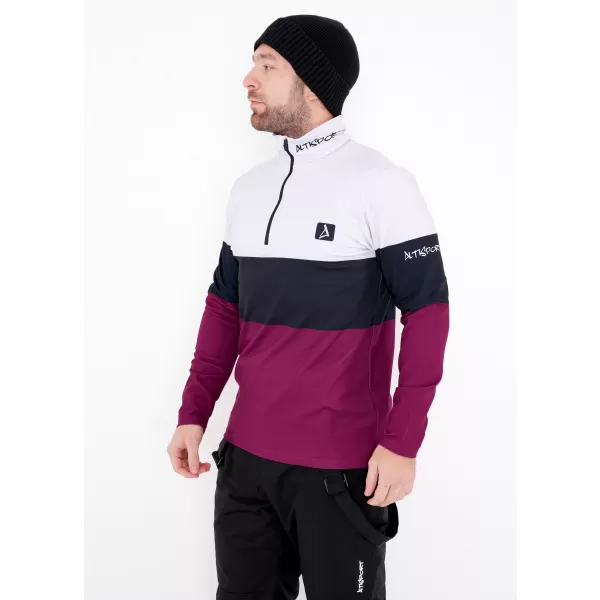  Férfi funkcionális Thermo pulóver prémium ALTISPORT VOJ/ALM051TER03 BURGUNDIA 