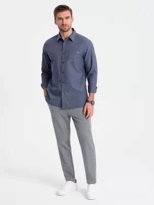 Nadrág OMBRE OM-PACP-0158 SZÜRKE
