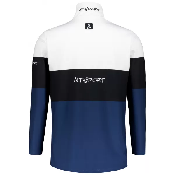 Férfi funkcionális Thermo pulóver prémium ALTISPORT VOJ/ALM051TER03 FEHÉR -BLUE 