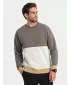Férfi pulóver OMBRE OM-SSNZ-0130 KHAKI