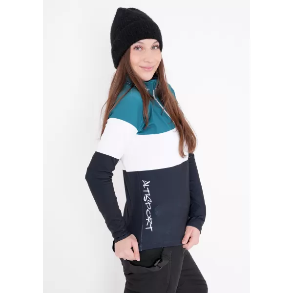  Női funkcionális Thermo pulóver prémium ALTISPORT VOJ/ALW051TER03 KEROZINFEKETE 