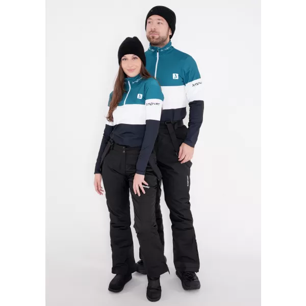  Férfi funkcionális Thermo pulóver prémium ALTISPORT VOJ/ALM051TER03 KEROZIN/FEKETE 