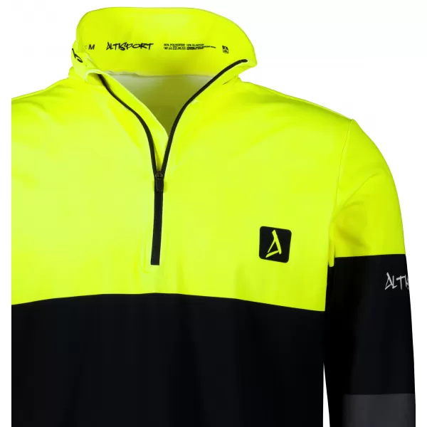  Férfi funkcionális Thermo pulóver prémium ALTISPORT VOJ/ALM051TER03 NEON SÁRGA/SZÜRKE 