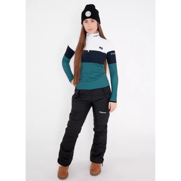  Női funkcionális Thermo pulóver prémium ALTISPORT VOJ/ALW051TER03 FEHÉR -ZÖLD 