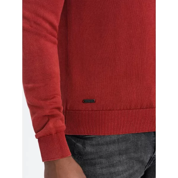  Férfi pulóver OMBRE OM-SWOS-0108 PIROS 