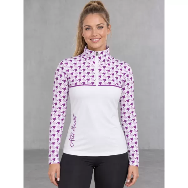  Női funkcionális Thermo pulóver prémium ALTISPORT VOJ/ALW048TER03 FEHÉR/LILA 