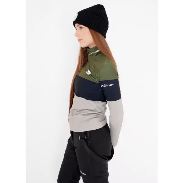  Női funkcionális Thermo pulóver prémium ALTISPORT VOJ/ALW051TER03 KHAKI 