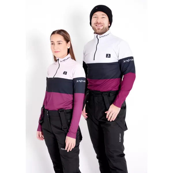  Férfi funkcionális Thermo pulóver prémium ALTISPORT VOJ/ALM051TER03 BURGUNDIA 