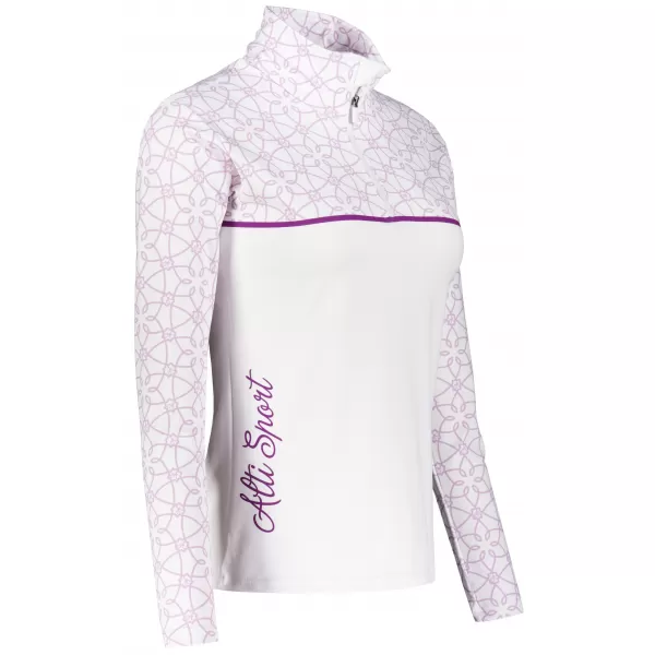  Női funkcionális Thermo pulóver prémium ALTISPORT VOJ/ALW053TER03 FEHÉR/LILA 