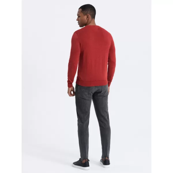  Férfi pulóver OMBRE OM-SWOS-0108 PIROS 