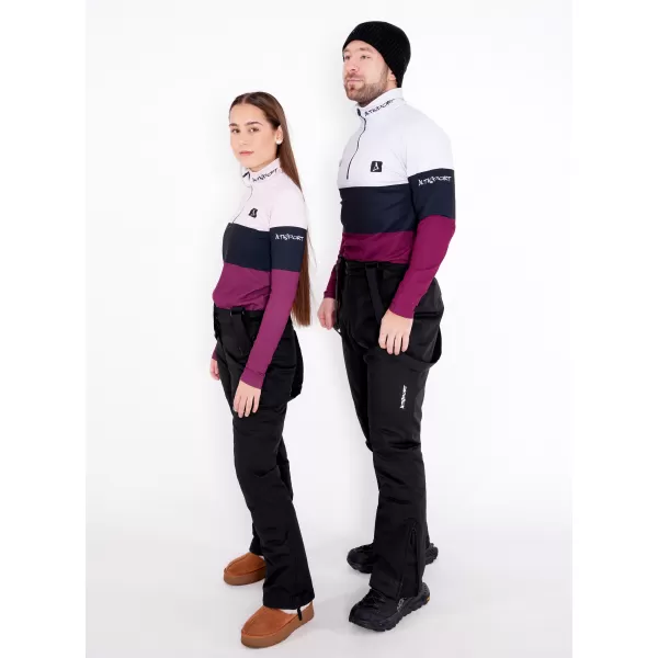  Férfi funkcionális Thermo pulóver prémium ALTISPORT VOJ/ALM051TER03 BURGUNDIA 